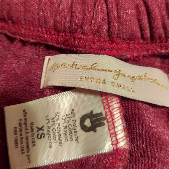 Spiritual Gangster Peace Love Yoga Varsity Stripe Low Rise Joggers - Picture 12 of 15